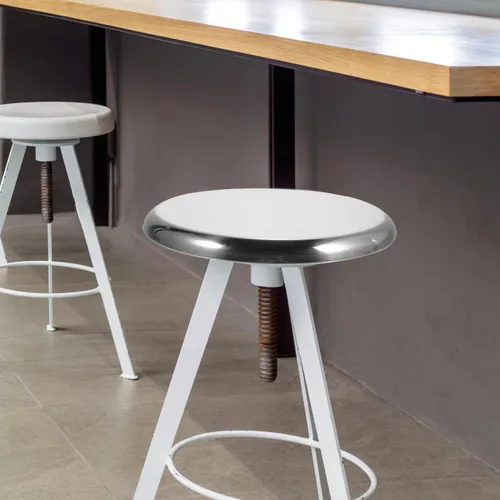 Miniatura 2 de DOITOOL Taburete de bar de acero inoxidable de repuesto de asiento redondo de 11.7 pulgadas - Silla superior para taburetes de metal