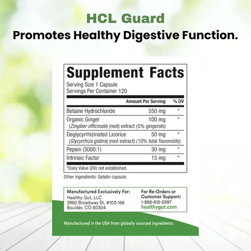 Miniatura 7 de Magnesio intestinal saludable HP Paquete de 90 porciones + Gut saludable Gut HCL Guard+ 60 porciones