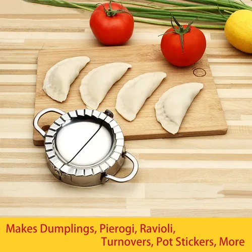Miniatura 3 de BestUtensils, accesorio de cocina, molde de acero inoxidable para ravioles, empanadillas, pierogi, también se utiliza para cortar masa de hojaldre