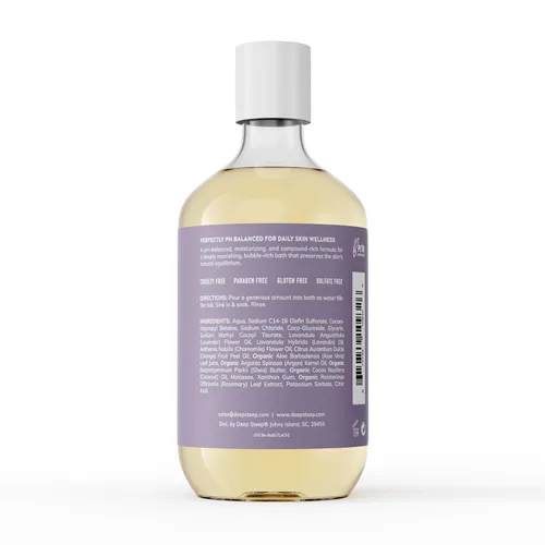 Miniatura 2 de Deep Steep baño de burbujas, lavanda y manzanilla 17 oz – Reducción de alergias clínicamente probada, baño relajante con manteca de karité y aceite