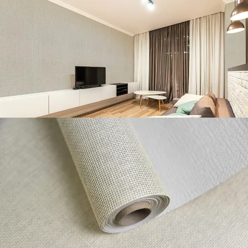 Miniatura 9 de Ansehan HA4002 - Revestimiento de pared hecho a mano con rayas de 36 pulgadas de ancho x 8 yardas de largo, texturizado, moderno, no prepegado