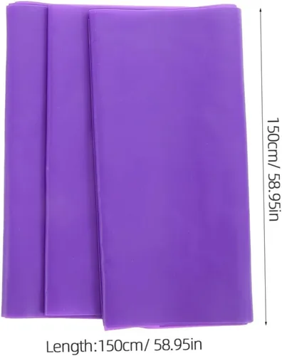 Miniatura 2 de Luxshiny Juego de 3 bandas de resistencia moradas resistentes y elásticas para estirar, pilates, yoga, terapia física, entrenamiento en casa