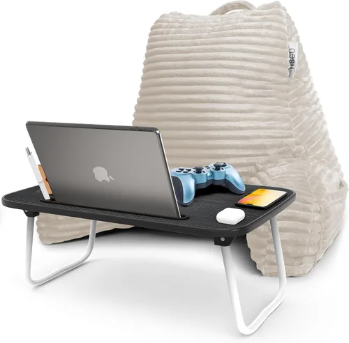 Miniatura 39 de Nestl Almohada de lectura para niños y adolescentes con espuma viscoelástica triturada, almohadas de respaldo de felpa de corte lujoso para leer