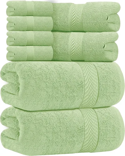 Miniatura 28 de Oakias Toallas de baño beige de alta calidad, paquete de 2, 27 x 54 pulgadas, altamente absorbentes, toallas de baño de lujo de 21.16 oz/m²