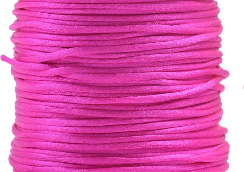 Miniatura 118 de KONMAY 80 Yardas 1.0mm Cordón Rattail de Nylon Satén Seda Trim Hilo para Cuentas para Nudos Chinos, Kumihimo, Trabajo con Cuentas, Macramé, 2-Azul
