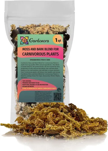 Mezcla Premium de Musgo de Esfagno, Perlita y Corteza de Pino de Nueva Zelanda para Plantas Carnívoras - Perfecto para Trampas de Moscas Venus,