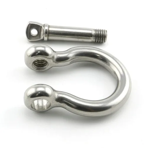 Miniatura 4 de Heyous 1/2 pulgada 0.472 in tornillo pin ancla grillete de acero inoxidable resistente en forma de arco abrazadera de carga para cadenas Wirerope