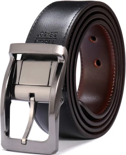 Miniatura 5 de Beltox - Cinturón reversible para hombre de 1.25 pulgadas de ancho y hebilla, estilo formal