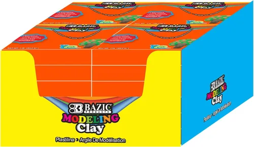Miniatura 10 de BAZIC Products Arcilla para modelar, color negro, 1 libra, masa de modelado, manualidades, regalo no tóxico para artistas, a granel para aula