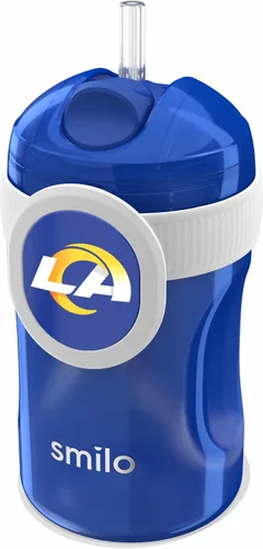 Miniatura 37 de Smilo Vaso con popote de Arizona Cardinals con licencia oficial de la NFL, para bebés y niños pequeños, con popote de silicona ponderado y capacidad