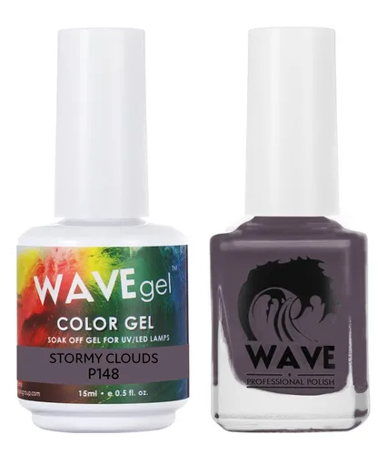 Miniatura 137 de WAVEGEL - Juego dúo de gel y esmalte de uñas a juego - Colección Simplicity - #P109 Blizzard I 0.5 onzas