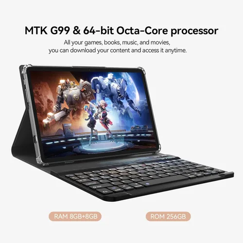 Miniatura 2 de Tableta Android de 12 pulgadas, tableta Android 15 con pantalla 2K, MTK G99 Octa-Core, expansión de 16 GB 256 GB 1 TB, WiFi 2.4/5G, cámara de 21 MP
