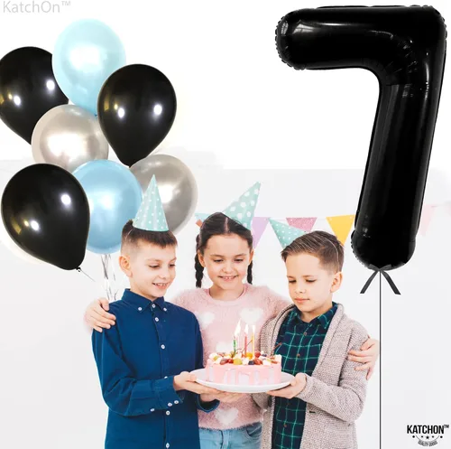 Miniatura 758 de KatchOn, Globo grande azul número 2 de 40 pulgadas Decoraciones de cumpleaños de Baby Shark para niño de 2 años Globo azul número 2 Globo