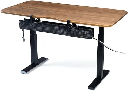 Miniatura 11 de PERFECT POSTURE Organizador de cables de malla, organización de cables debajo del escritorio con correas ajustables, malla flexible, diseño de fácil