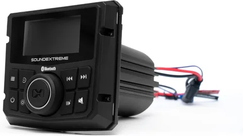 Miniatura 4 de SoundExtreme de ECOXGEAR Receptor estéreo marino AM/FM 200-Watt impermeable Bluetooth para deportes acuáticos con controlador LED de 4 zonas
