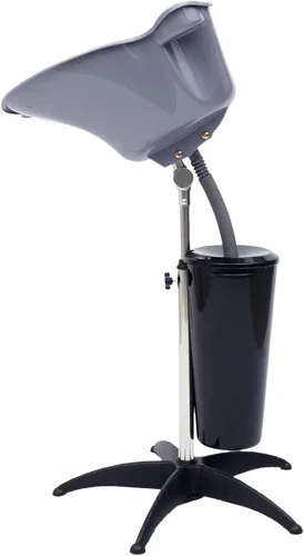 Miniatura 3 de Fregadero de lavado de cabello, lavabo de champú profundo de altura ajustable con manguera de drenaje para el hogar, peluquería, salón de belleza