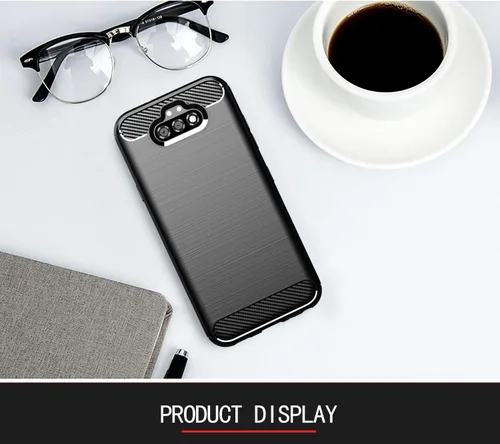 Miniatura 8 de Asuwish Compatible con LG K31/Phoenix 5/Fortune 3/Risio 4 Protector de pantalla de vidrio templado y accesorios de celda de silicona delgada de goma