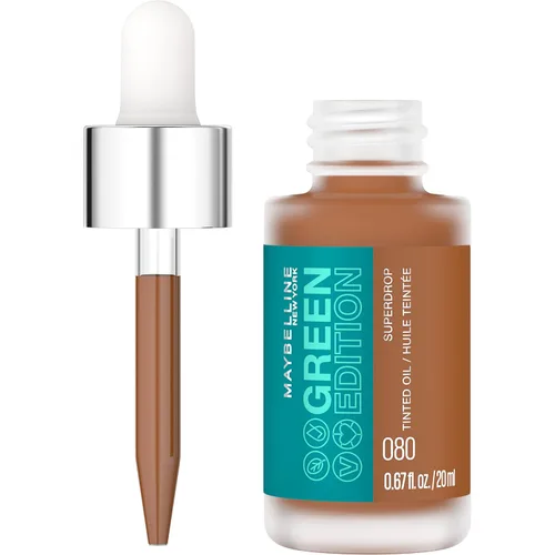 Miniatura 13 de Maybelline Green Edition Superdrop - Base de maquillaje de base de aceite tintado, base de cobertura natural ajustable formulada con aceite de 100