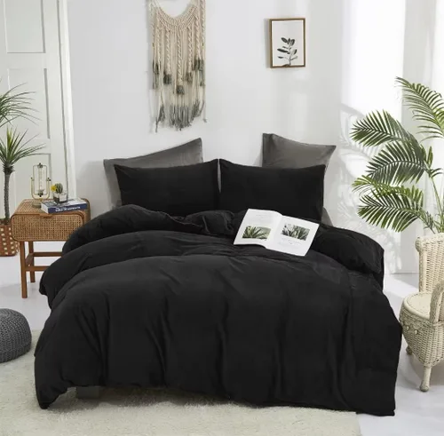 Miniatura 329 de CLOTHKNOW - Juego de edredón verde militar tamaño completo de 3 piezas, juego de ropa de cama verde oscuro, edredón suave con 2 fundas de almohada