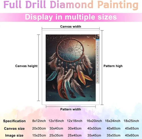 Miniatura 3 de Kit de números de pintura de diamante 5D, con plumas de diamante completo, kit de bordado de diamantes, adorno de arte para manualidades, 8 x 12