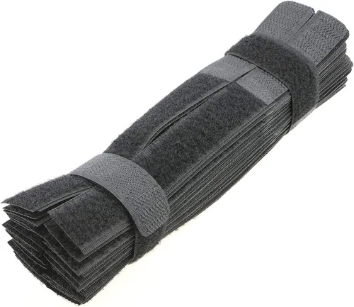 Miniatura 14 de 50 piezas, sujetacables reutilizables, organizador de cables, sostén de cables, 17,8 cm (multicolor2)