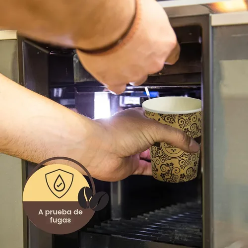 Miniatura 3 de PAMI Vasos de papel para café caliente de 8 onzas, [Paquete de 50], desechables, para llevar para bebidas calientes, vasos de papel de un solo uso
