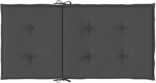 Miniatura 7 de Cojines de silla Lowback, 4 unidades, color antracita melange, 39.4 x 19.7 x 1.6 pulgadas, cojines de tela para Sillas De Comedor, cojines y cojines