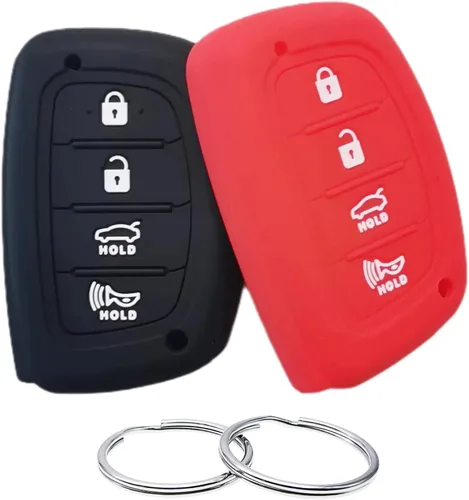 Miniatura 8 de REPROTECTING Funda de goma de silicona compatible con Hyundai Elantra Elantra GT Ioniq Sonata Tucson SY5MDFNA433 2016-2021