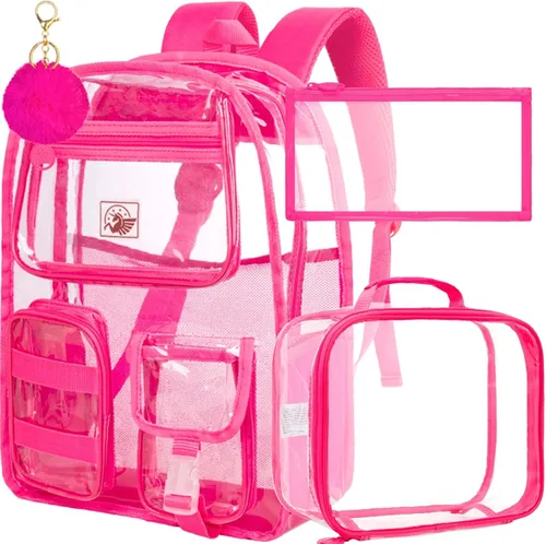 Miniatura 12 de Mochila transparente, resistente bolsa transparente para mujeres y hombres Heavy Duty