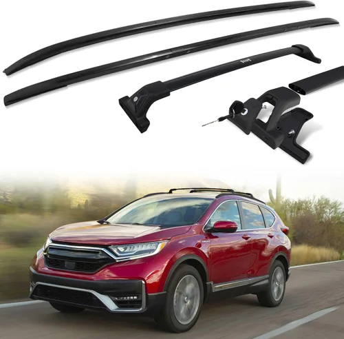 Miniatura 8 de Bastidores de techo mejorados de 220 LBS y rieles laterales para Mazda CX5 CX-5 2017-2025, aleación de aluminio completa, un juego incluye 2 barras