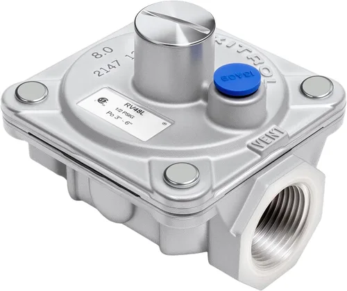 Miniatura 14 de Maxitrol RV47L Regulador de presión de gas propano líquido, rosca FPT de 1/2 pulgada, apertura de entrada y salida de 13/16 pulgadas, 1/2 PSIG