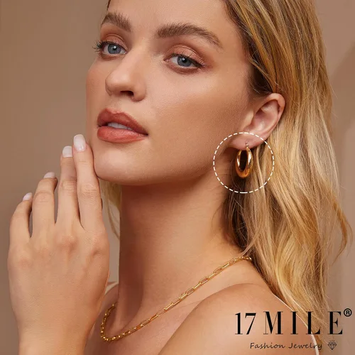 Miniatura 2 de Juego de 12 pares de aretes de aro de oro para mujer, chapados en oro de 14 quilates, ligeros, trenzados, gruesos, paquete para regalo