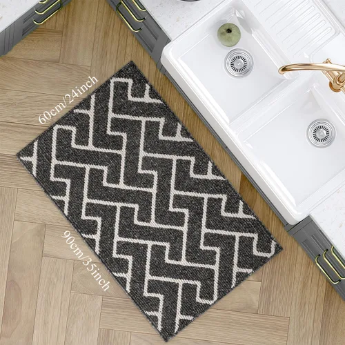 Miniatura 2 de Alfombras de cocina coloridas antideslizantes para pisos gruesos, estilo marroquí, decoración de cocina, alfombra de pasillo para pasillos, entrada