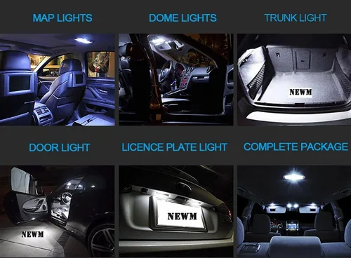 Miniatura 6 de Luz LED para techo interior – Kit de luz LED J'eep para 1999-2004 J'eep Grand Cherokee accesorios mapa cúpula luz de licencia