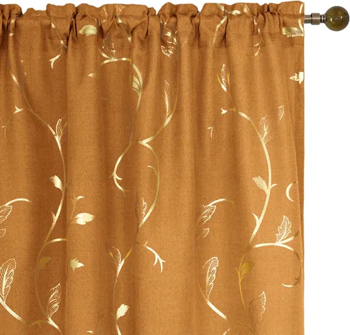 Miniatura 52 de BUHUA Cortinas Opacas de 63 Pulgadas de Largo, 2 Paneles con Aislamiento Térmico, Tratamiento de Ventana para Dormitorio, Cortinas Oscurecedoras