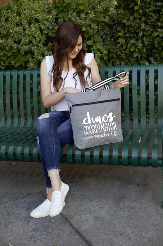 Miniatura 64 de Brooke & Jess Designs Teacher Tote Bag for Work - Teacher Handbag Gifts for Women, Teacher Bag Best Teacher Appreciation Gift