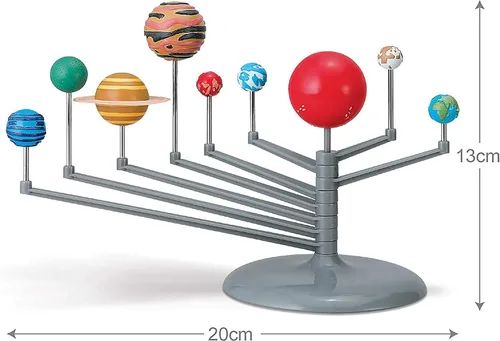 Miniatura 6 de 4M: Planetario del sistema solar - Ensambla tu propio modelo de 11.8", ensamblaje por piezas, pintura que brilla en la oscuridad, kit