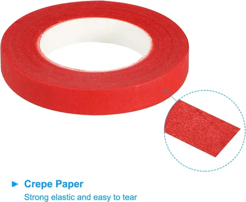 Miniatura 4 de PATIKIL Cintas florales de 30 yardas, 6 rollos de cinta de floristería, papel crepé, ramos de flores, cintas impermeables para envolver tallos