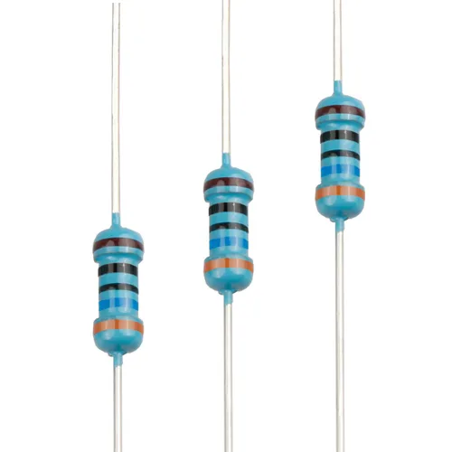 Miniatura 6 de 100pcs 1 ohm Resistor 1/4w (0.25 W) Resistencia fija de película metálica de tolerancia ±1%, múltiples valores de resistencia opcional