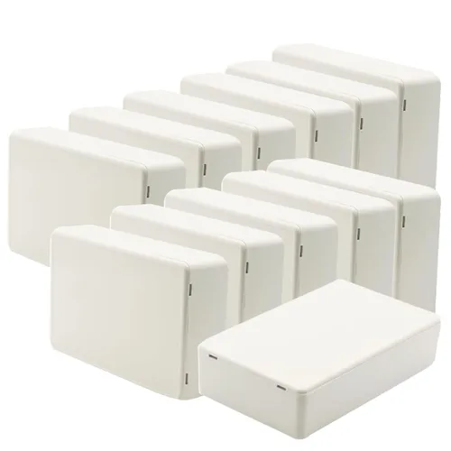 Miniatura 10 de Zulkit 12 cajas de proyecto de plástico ABS para proyectos eléctricos, caja de conexiones pequeña, color blanco, 2.17 x 1.28 x 0.79 pulgadas