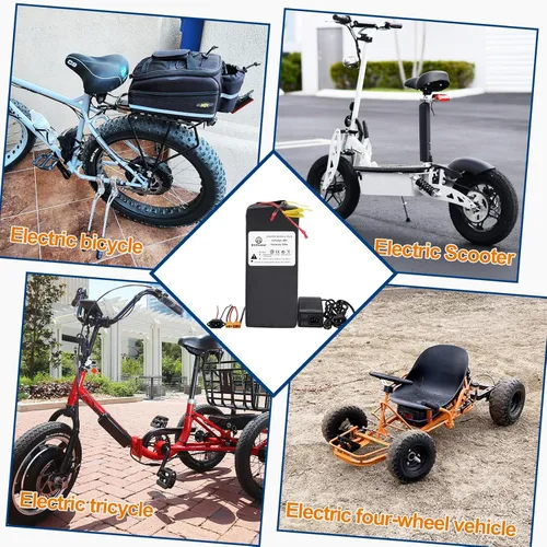 Miniatura 6 de Paquete de baterías de litio B de 36V 12AH LiFePO4 incorporado 30A BMS para motor de 36V 0-540W