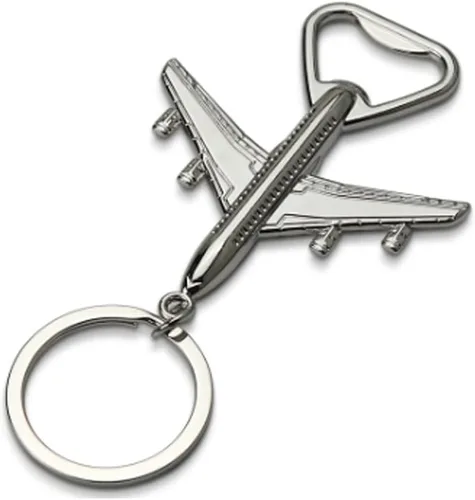 ARFUKA Llavero abridor de botellas con forma de avión para abrebotellas de cerveza de soda, llavero para abrebotellas de bebidas, regalo para