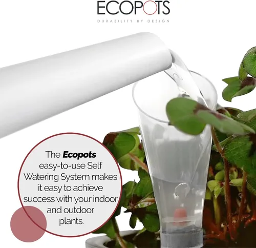 Miniatura 2 de Ecopots Rotterdam Square - Sistema de riego automático para plantas de interior Rotterdam de 15.75 pulgadas