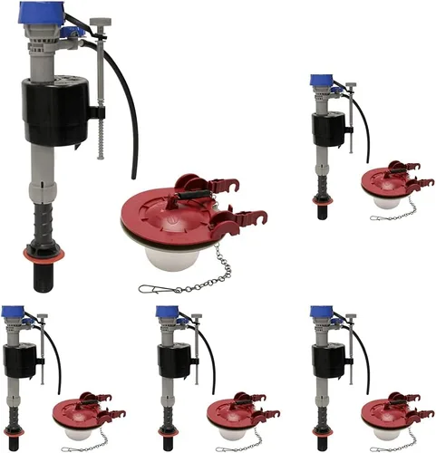 Miniatura 10 de Fluidmaster K-400H-040-T5 PerforMAX Kit de reparación de inodoro con válvula de llenado y aleta de 3 pulgadas, multicolor