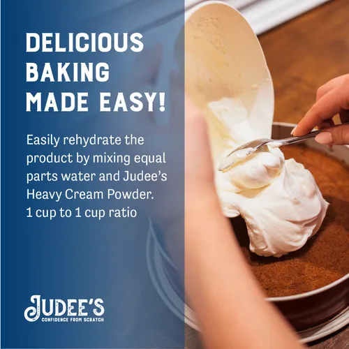 Miniatura 6 de Judee's Gluten Free Crema Espesa en Polvo - Crema para Café en Polvo Apta para Keto - Crema en Polvo Estable en Estantería para Salsas y Sopas