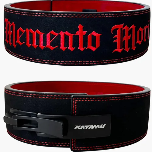 Miniatura 9 de Katamu USPA & IPL Approved Premium Leather Lever Belt — 10mm and 13mm Powerlifting Belt for Men and Women, Steel Lever Buckle, 4 Inch Wide Back