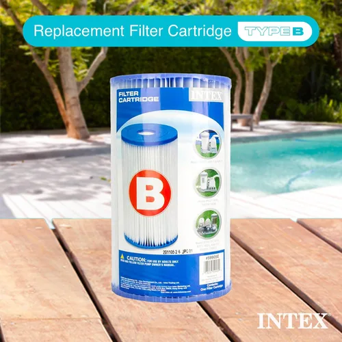 Miniatura 3 de Intex 29005E - Cartucho de bomba de filtro de material Dacron fácil de limpiar, 29005E para piscina, tipo B, (paquete de 2)