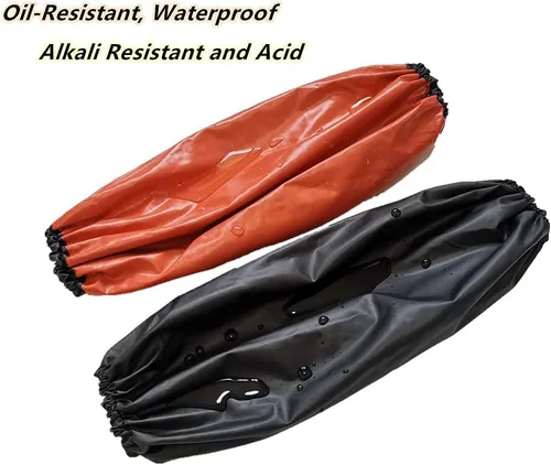 Miniatura 3 de TonLing Fundas impermeables para brazos, protector de brazo de PVC, protección a prueba de aceite, protector de antebrazo para limpiar peces, lavado