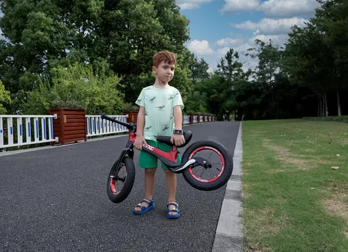 Miniatura 2 de CXWXC Bicicleta de equilibrio de 12 pulgadas para niños de 24 meses a 5 años, bicicleta de equilibrio para niños con reposapiés, bicicleta