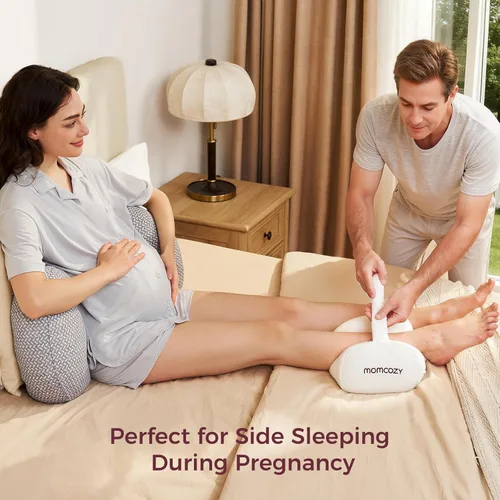 Miniatura 4 de Momcozy Almohada de rodilla para dormir de lado, espuma viscoelástica suave y diseño sin pellizcos, alivia el dolor de rodilla, piernas y ciática